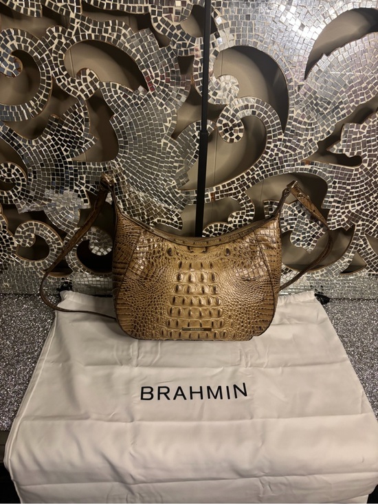 ⭐️Brahmin Corrine Toffee Alden Road Leather Bag